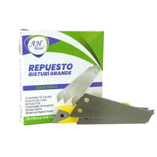 REPUESTO BISTURI 18MM CAJA X10 PAQ X 40 UNDS