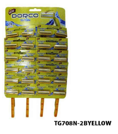 CARTON MAQUINA AFEITAR 24 UND (AMARILLO)